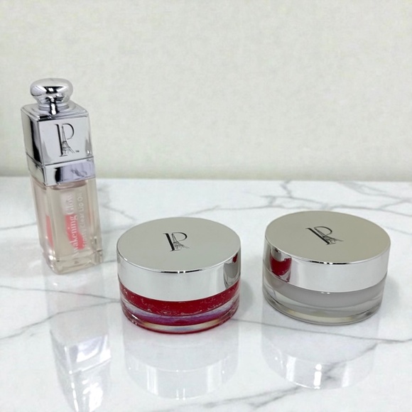 BNWT La Prestige Paris Awakening Glow Lip Trio Scrub Mask Oil Luxury Set - Picture 5 of 9